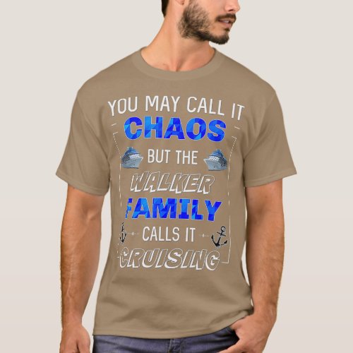 Funny Walker Family Cruise Vacation Trip Matching  T_Shirt