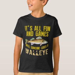 Funny Walleye Fishing Freshwater Fish Graphic Men T-Shirt