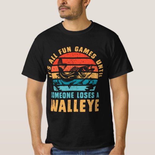 Funny Walleye Fishing T_Shirt