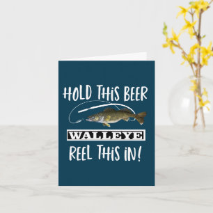 Funny Walleye Pun Fishing Birthday  Card