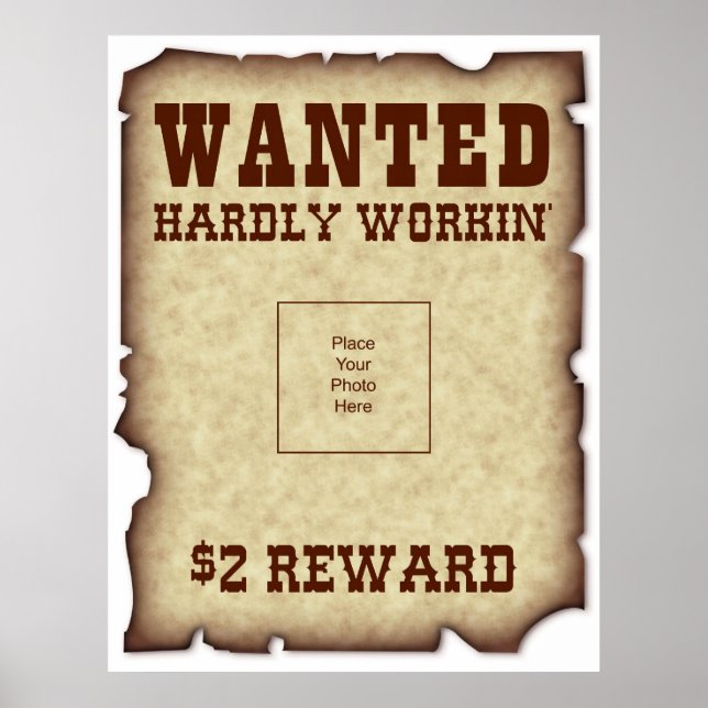 Funny Wanted Poster (Front)