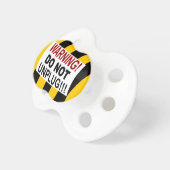 Funny Warning "DO NOT Unplug" Pacifier (Front Right)