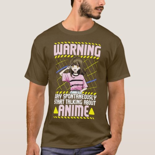 Funny Warning May Spontaneously Talk About T_Shirt