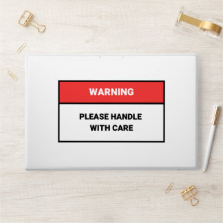 Funny Warning Please Handle With Care Fragile HP Laptop Skin
