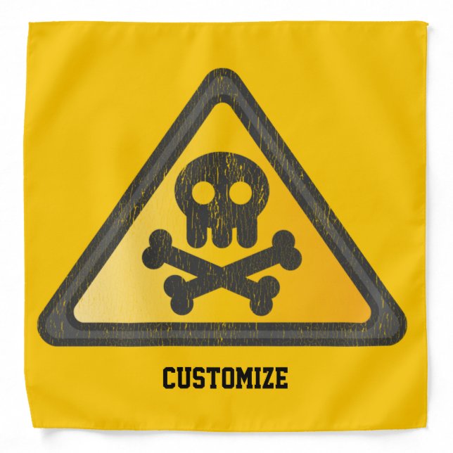Funny Warning SignThunder_Cove Bandana (Front)