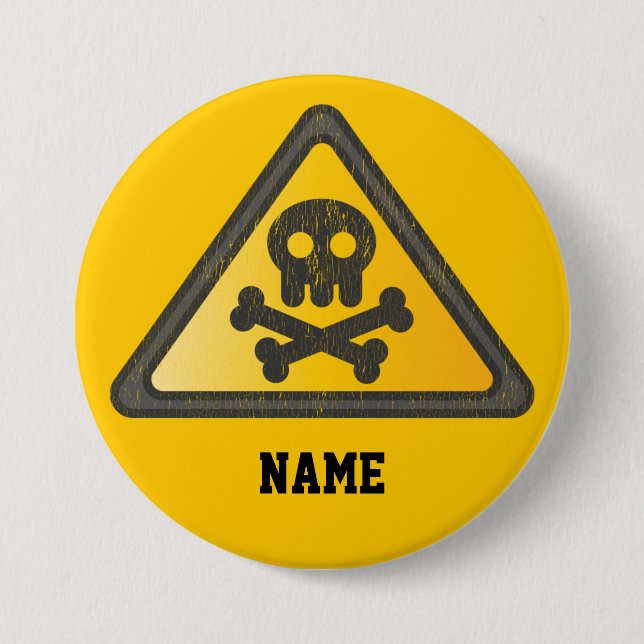 Funny Warning SignThunder_Cove Button (Front)