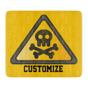 Funny Warning SignThunder_Cove Cutting Board