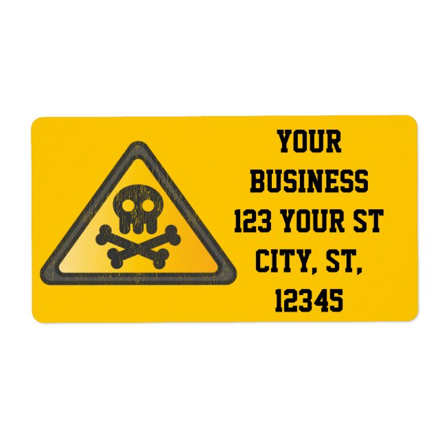 Funny Warning SignThunder_Cove Label (Front)