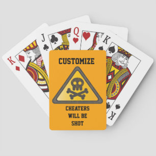 Funny Warning SignThunder_Cove Poker Cards