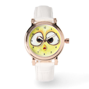 Funny Watch with Chicken Surprised Eyes