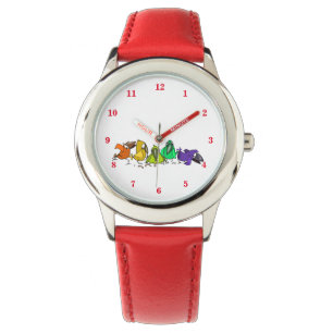 Funny Watch with Colorful Birds
