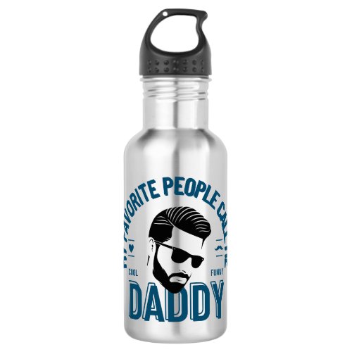 Funny Water Bottle Daddy Cool Dad
