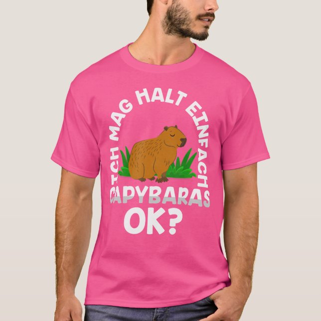Funny Water Pig Saying Capybara T-Shirt (Front)