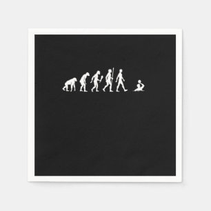 Funny Water Polo Evolution Water Polo Player Gift Napkins