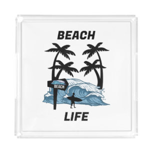 Funny Water Wave Acrylic Tray