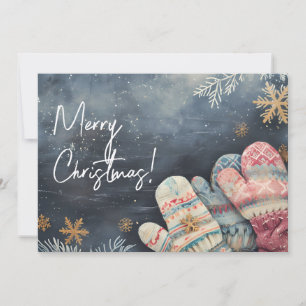 Funny Watercolor Christmas Greeting Card