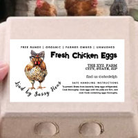Funny Watercolor Egg Carton Label