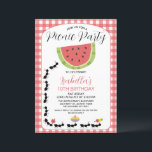 Funny Watermelon Ants Picnic Birthday Invitation<br><div class="desc">Funny Watermelon Ants Picnic Birthday Invitation

Funny and cute picnic party birthday invitation featuring a large watermelon slice,  ants,  a few picnic foods and a red plaid pattern background.  Can be use for any age.</div>