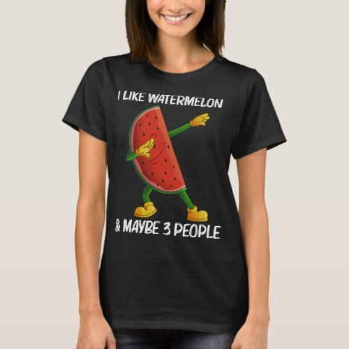 Funny Watermelon Art For Men Women Melon Fruit Pla T_Shirt