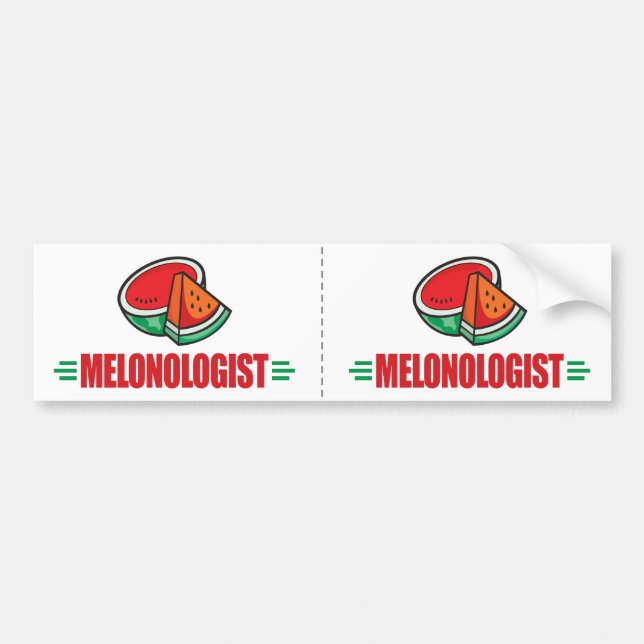 Funny Watermelon Bumper Sticker (Front)