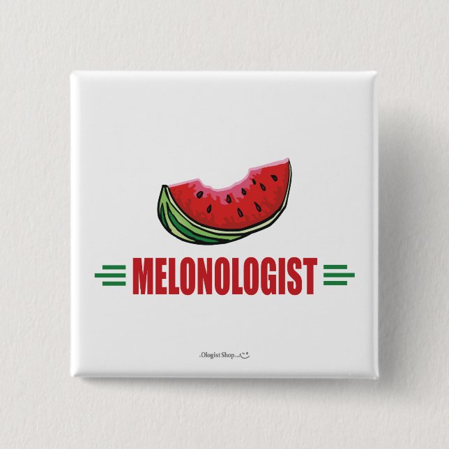Funny Watermelon Button (Front)