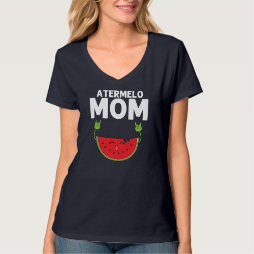 Funny Watermelon Designs For Mom Women Summer Frui T_Shirt