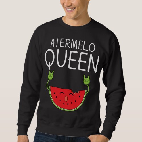 Funny Watermelon Designs For Women Mom Summer Frui Sweatshirt