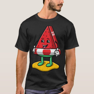 Funny Watermelon Floater Trendy Fruit Lover Summer T-Shirt