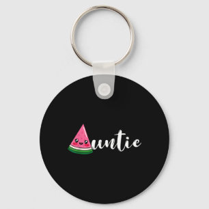 Funny Watermelon Fruit Lover Auntie Aunt Family Keychain