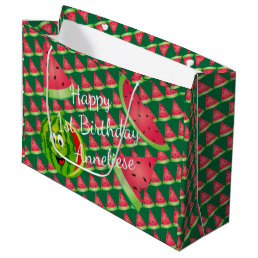 Funny Watermelon Kid&#39;s Birthday Large Gift Bag