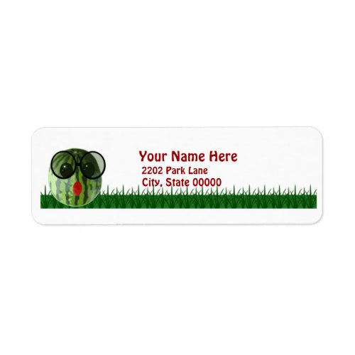 Funny Watermelon Picnic Return Address Label