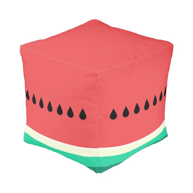 Funny Watermelon Pouf (Angled Front)