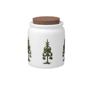 Funny Watermelons Christmas Tree Candy Jar