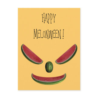 Funny Watermelons Emoticon Postcard