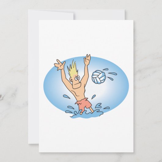 funny waterpolo dude cartoon (Front)