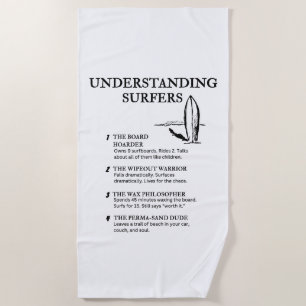 Funny Wave Life Humor for Beach Addicts Towel