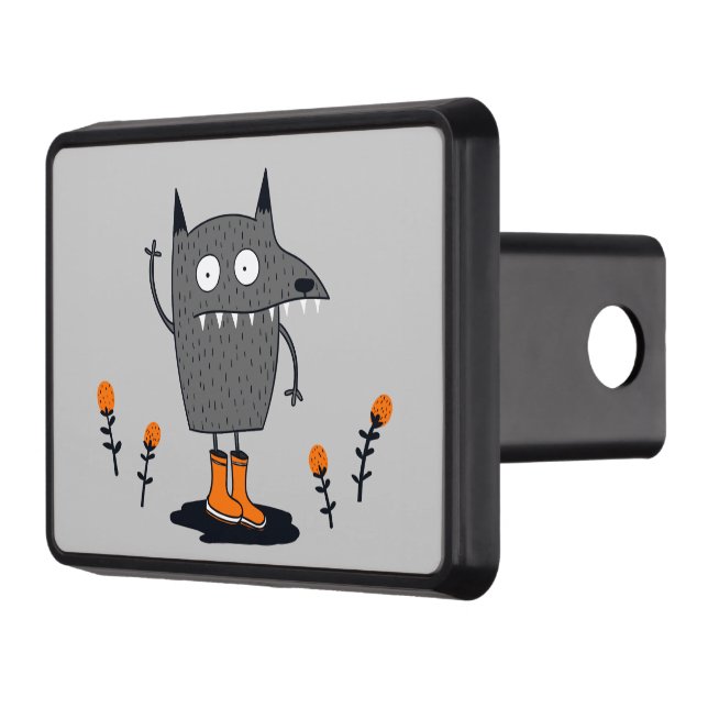 Funny Waving Monster Hitch Cover (Left)