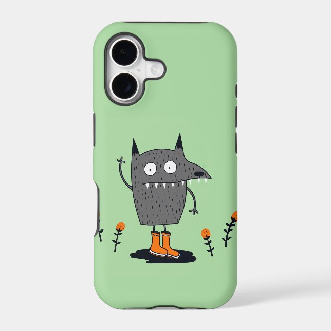 Funny Waving Monster Iphone Case (Back)