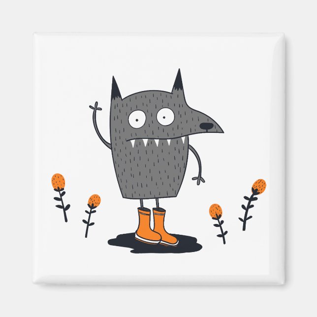 Funny Waving Monster Magnet (Front)