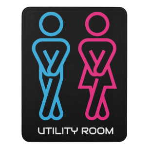 Funny WC Door Sign