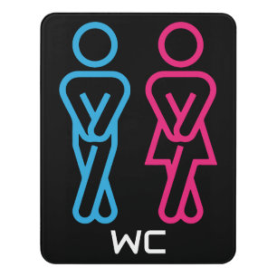 Funny WC Door Sign