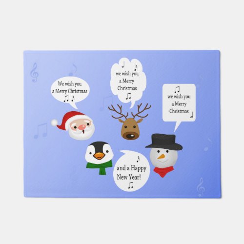 Funny We Wish You a Merry Christmas Doormat