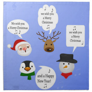 Funny We Wish You a Merry Christmas Napkin