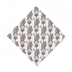 Funny weasel cartoon illustration bandana