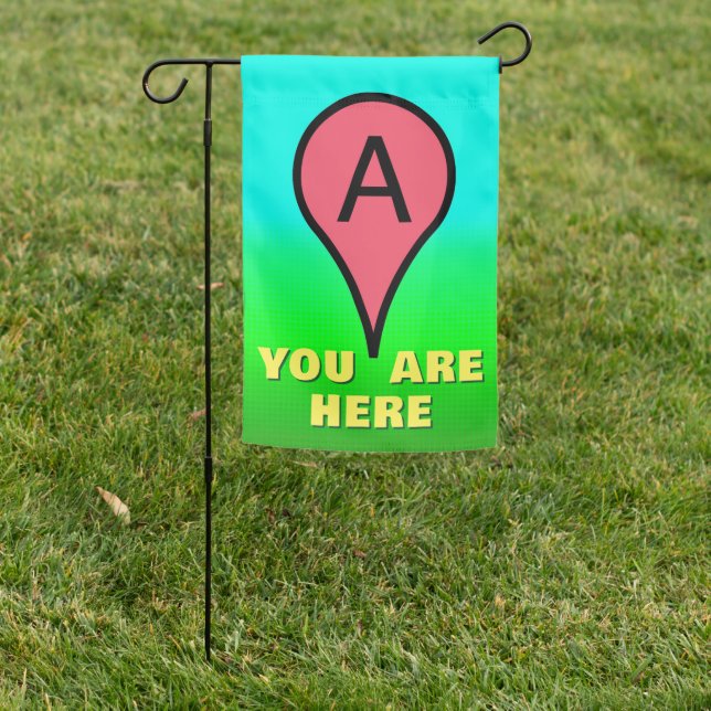 Funny Weatherproof Personalized Garden Flag (In SItu)