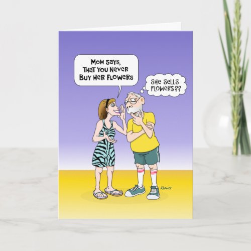 Funny Wedding Anniversary Card for Mom