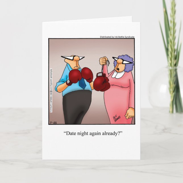 Funny Wedding Anniversary Humor Greeting Card (Front)