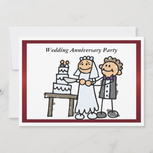 Funny Wedding Anniversary Invitation