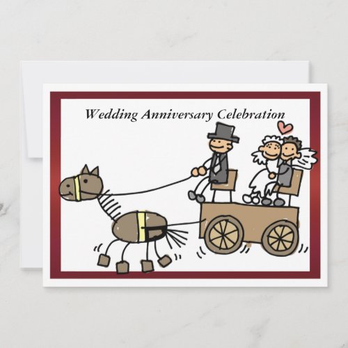 Funny Wedding Anniversary Invitation
