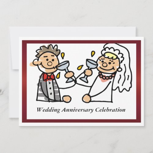 Funny Wedding Anniversary Invitation